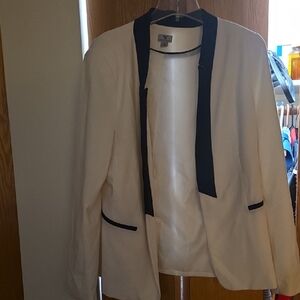 White and Black Women's Blazer